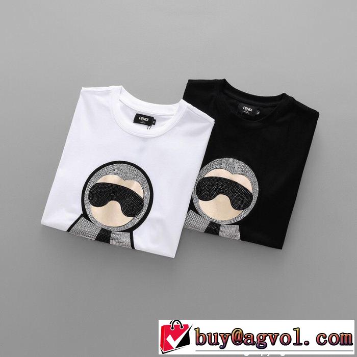  フェンディ FENDI 稀少*入手困難 2018【SALE！】 2色可選 半袖Tシャツ