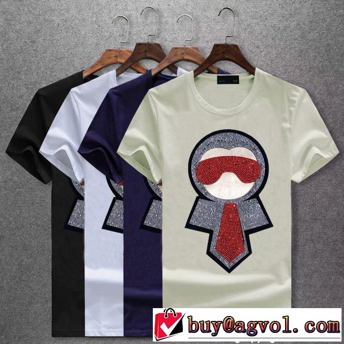 4色可選 フェンディ FENDI 2018年春夏入荷 ネット販売限定 半袖Tシャツ 海外限定アイテム