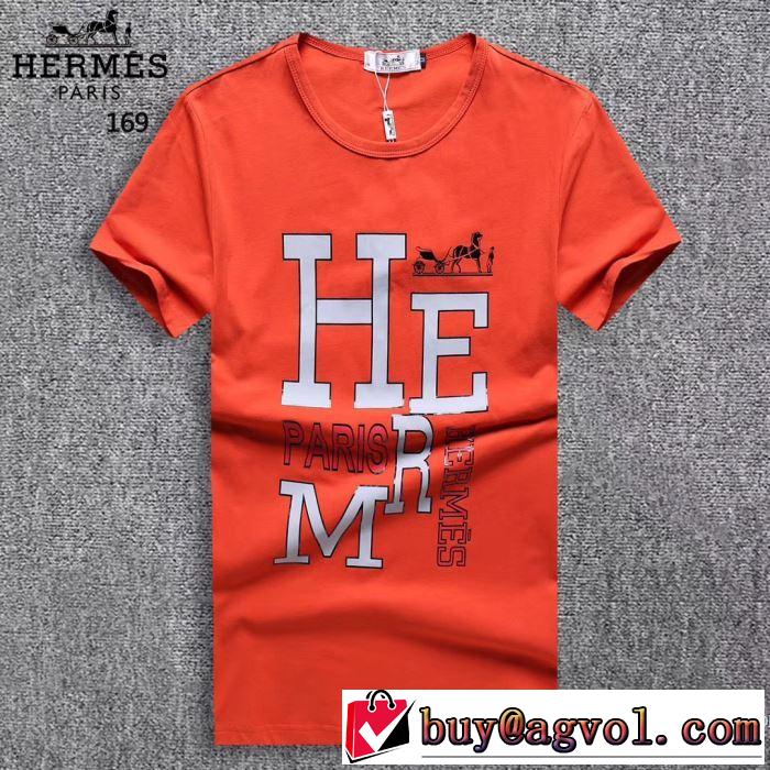 着心地満点 2018春夏新作 半袖Tシャツ 3色可選 エルメス HERMES 【新アイテム】