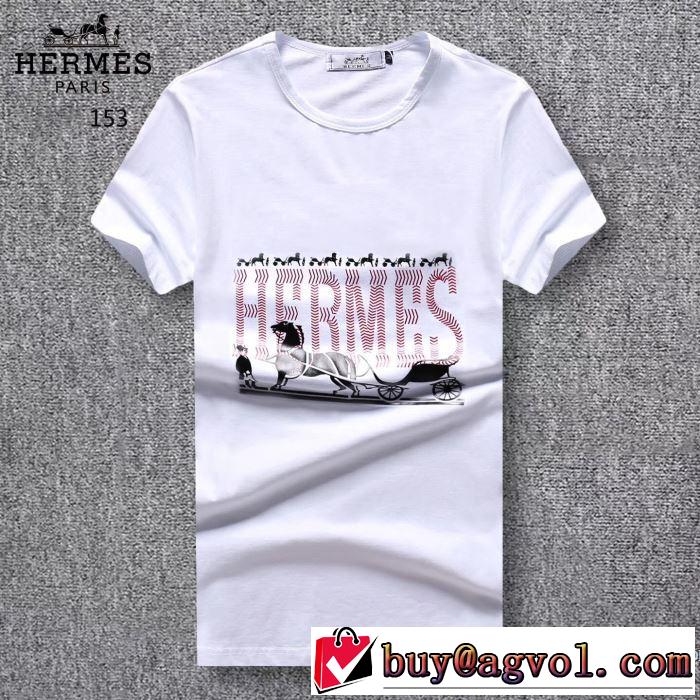 半袖Tシャツ 3色可選 エルメス HERMES 実用品 ラックスした雰囲気 2018春夏新作