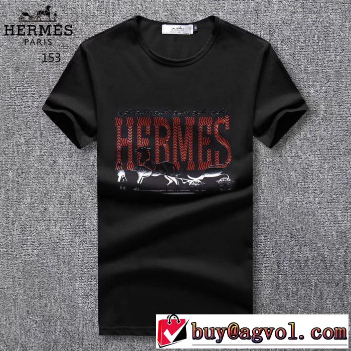 半袖Tシャツ 3色可選 エルメス HERMES 実用品 ラックスした雰囲気 2018春夏新作