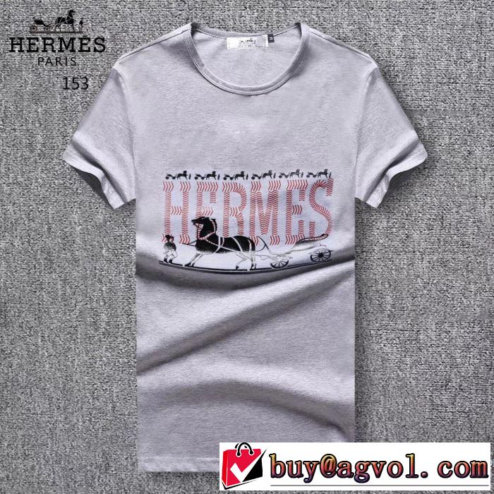 半袖Tシャツ 3色可選 エルメス HERMES 実用品 ラックスした雰囲気 2018春夏新作