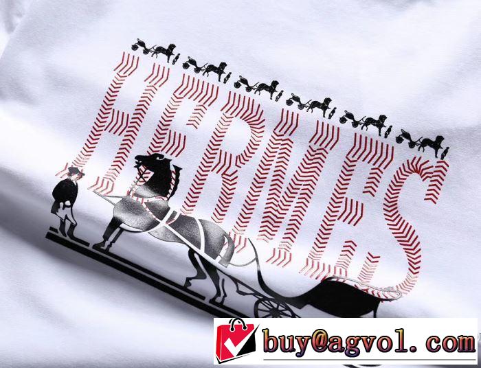 半袖Tシャツ 3色可選 エルメス HERMES 実用品 ラックスした雰囲気 2018春夏新作