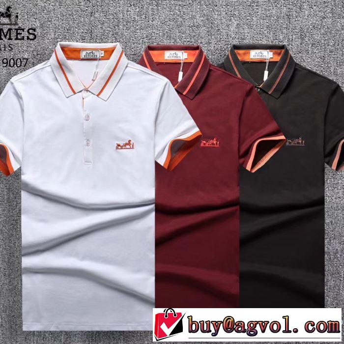 エルメス HERMES 2018春夏新作 3色可選 人気急上昇中 半袖Tシャツ 乾きやすい