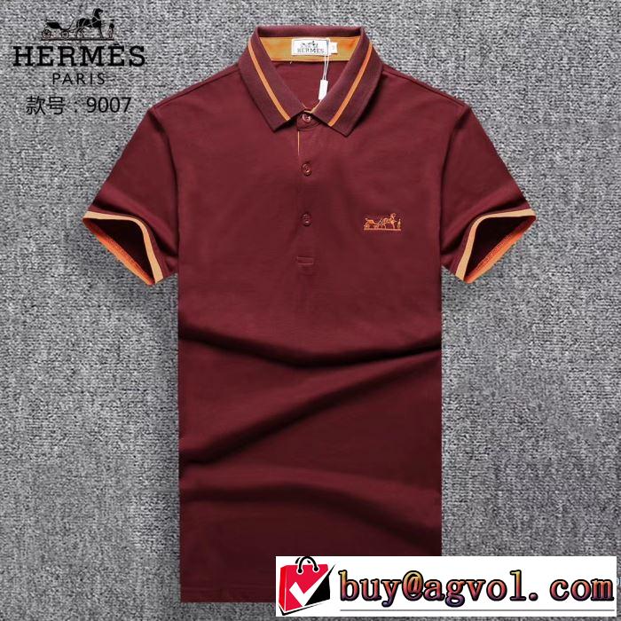 エルメス HERMES 2018春夏新作 3色可選 人気急上昇中 半袖Tシャツ 乾きやすい