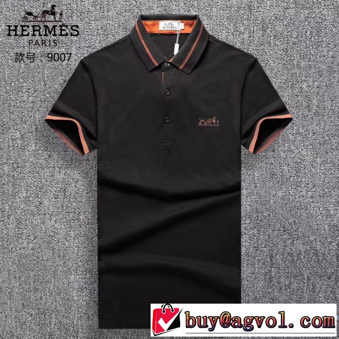 エルメス HERMES 2018春夏新作 3色可選 人気急上昇中 半袖Tシャツ 乾きやすい