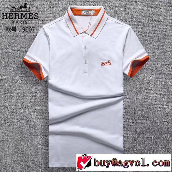 エルメス HERMES 2018春夏新作 3色可選 人気急上昇中 半袖Tシャツ 乾きやすい