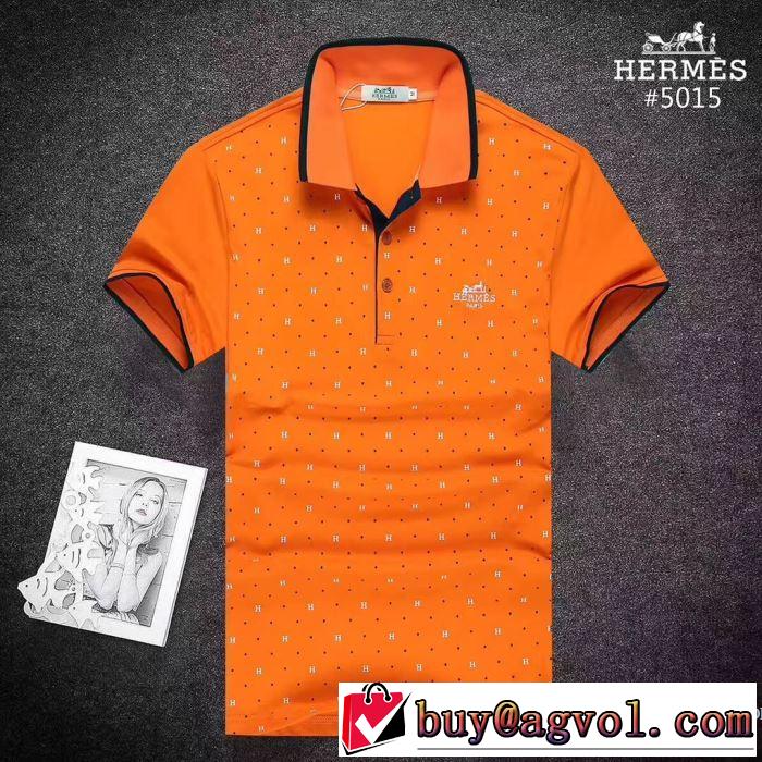 3色可選 エルメス HERMES 2018春夏新作 着回し度抜群 格好良いアイテム 半袖Tシャツ