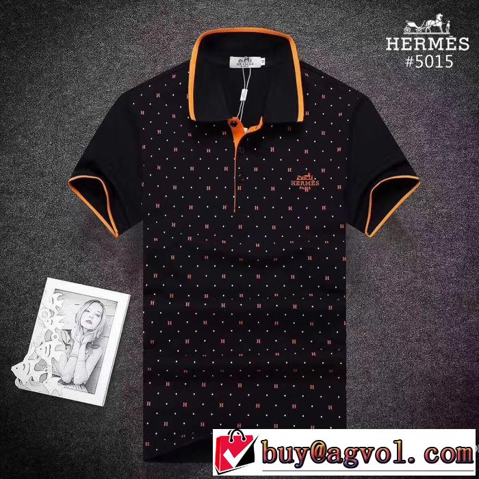 3色可選 エルメス HERMES 2018春夏新作 着回し度抜群 格好良いアイテム 半袖Tシャツ