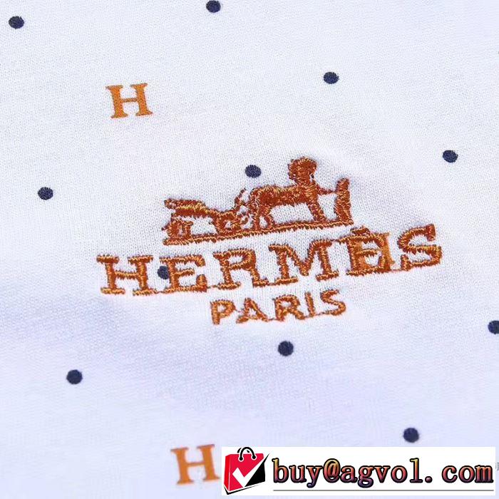 3色可選 エルメス HERMES 2018春夏新作 着回し度抜群 格好良いアイテム 半袖Tシャツ