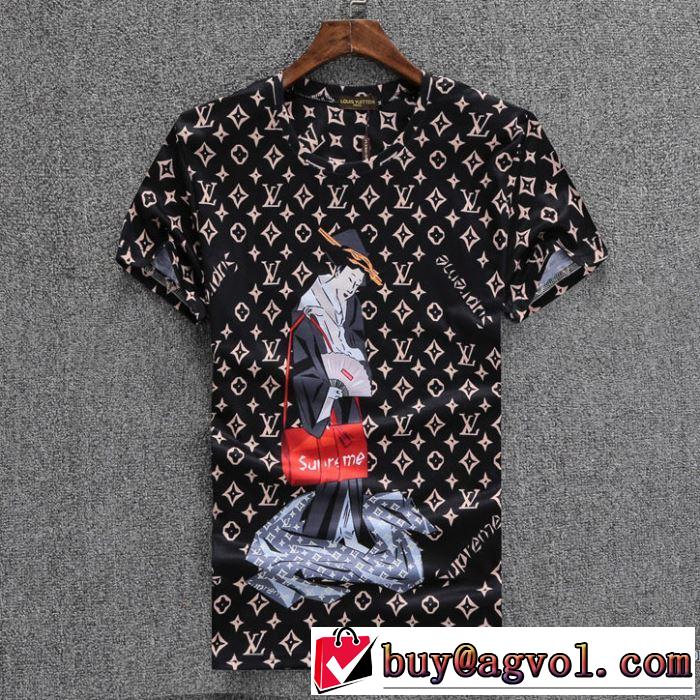 収縮性のある ルイ ヴィトン LOUIS VUITTON 3色可選 2018春夏新作 大人の個性を。半袖Tシャツ