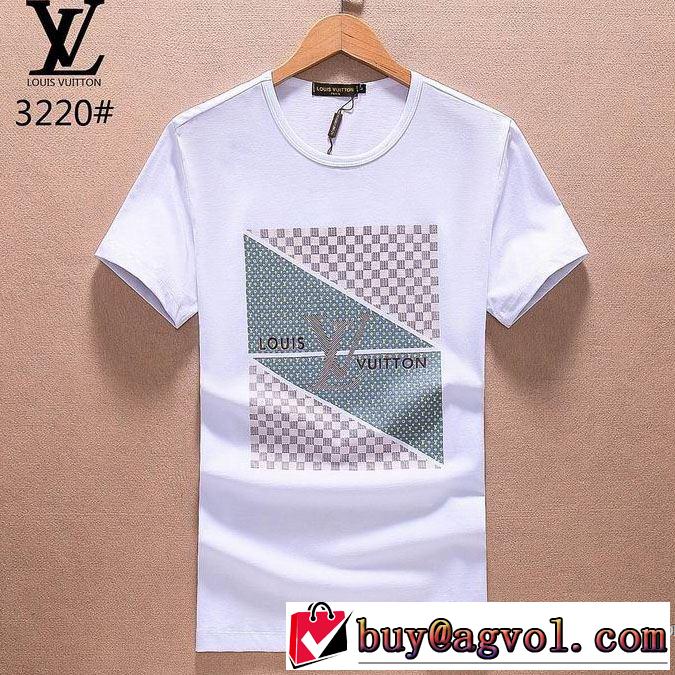 3色可選 ドライ 2018春夏新作 半袖Tシャツ お洒落な存在感 ルイ ヴィトン LOUIS VUITTON
