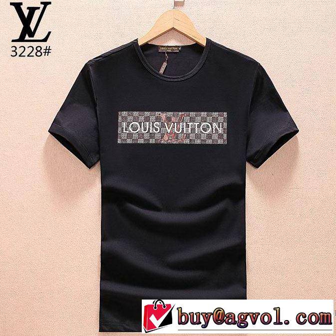半袖Tシャツ ルイ ヴィトン LOUIS VUITTON 3色可選 吸汗性に優れ 大絶賛！2018春夏新作