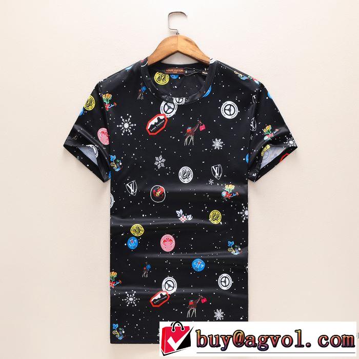通気性に優れた 2色可選 2018春夏新作 半袖Tシャツ ルイ ヴィトン LOUIS VUITTON 入手困難！