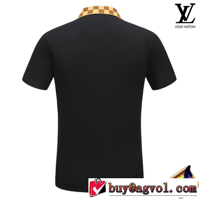 耐久性のあるタフなLOUIS VUITTONルイ ヴィトン通販ビジネス用メンズポロネック半袖Tシャツ