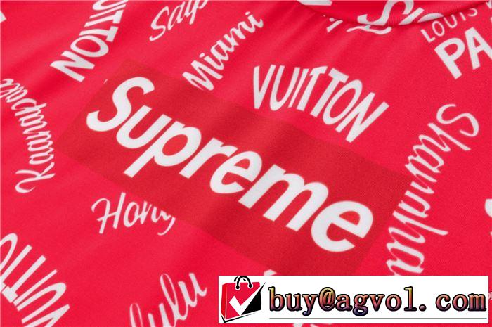 2018格安のLOUIS VUITTONルイ ヴィトンＴシャツコピーの赤色のクルーネック半袖Tシャツトップス