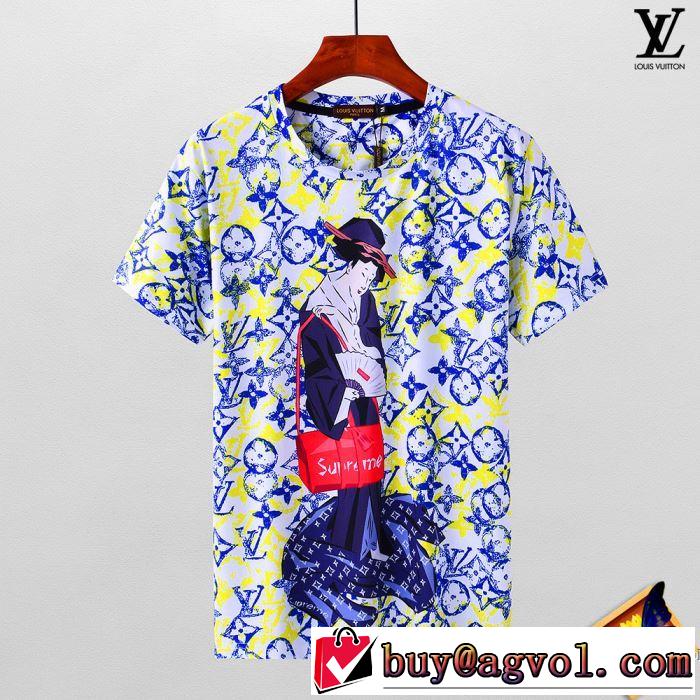  最近人気一番！ 2018春夏新作 ルイ ヴィトン LOUIS VUITTON カジュアル 半袖Tシャツ