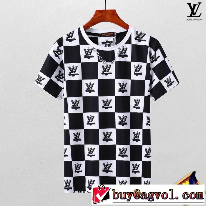 高感度アイテム シンプル 半袖Tシャツ ルイ ヴィトン LOUIS VUITTON 2色可選 2018春夏新作