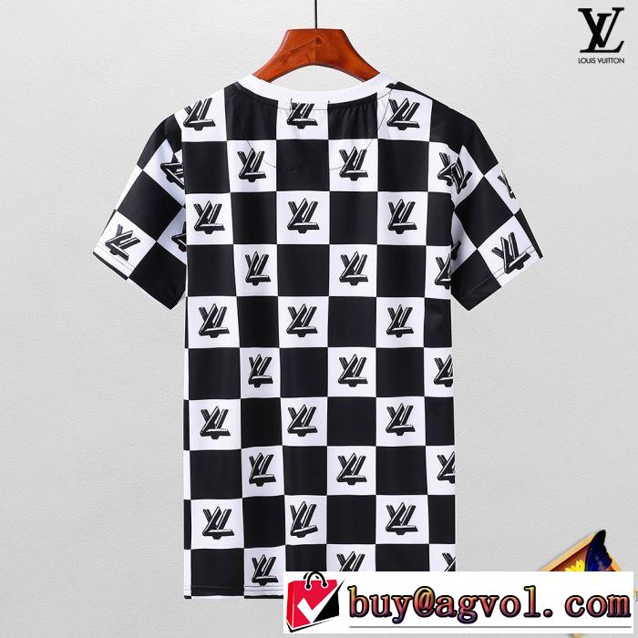高感度アイテム シンプル 半袖Tシャツ ルイ ヴィトン LOUIS VUITTON 2色可選 2018春夏新作