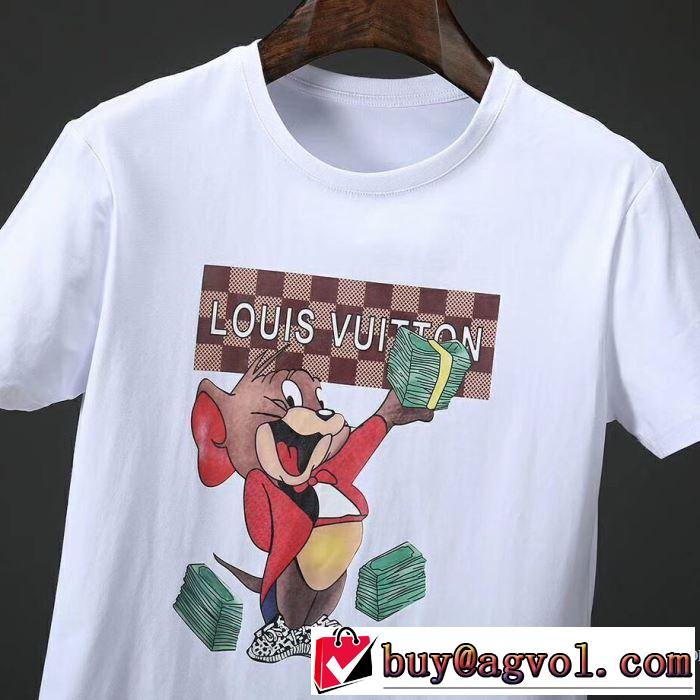 ルイ ヴィトン LOUIS VUITTON 自然な肌触り 2018春夏新作 半袖Tシャツ 超激安価格 2色可選