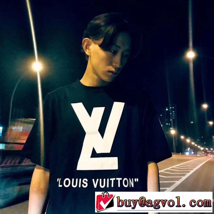 2色可選 ドライ 2018春夏新作 半袖Tシャツ 大人気ブランド ルイ ヴィトン LOUIS VUITTON