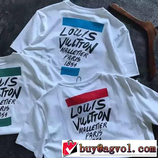 ネット販売限定 しわになりにくい ルイ ヴィトン LOUIS VUITTON 3色可選 半袖Tシャツ 2018春夏新作