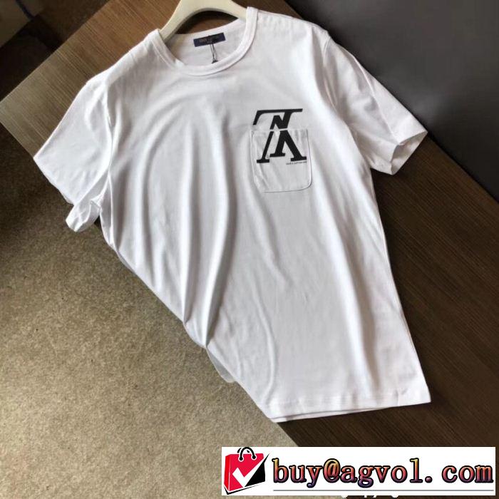 2018最高ランキング ルイ ヴィトン LOUIS VUITTON 2色可選 半袖Tシャツ 人気デザインで欲しい