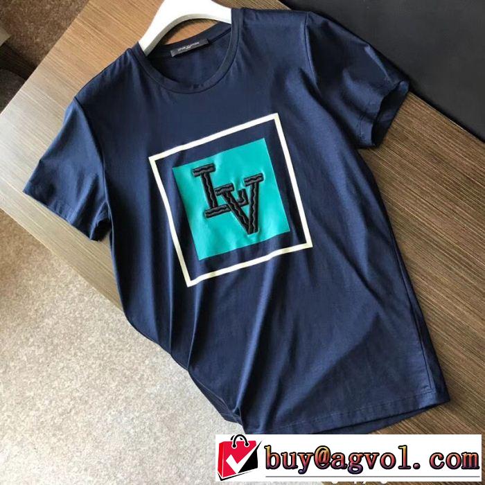  ミックス感が溢れる 半袖Tシャツ ルイ ヴィトン LOUIS VUITTON  2色可選 2018新品入荷