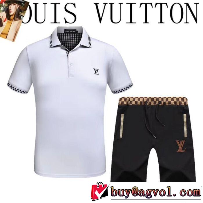 ルイ ヴィトン現代的な印象  LOUIS VUITTON 2色可選 半袖/Tシャツ超人気美品