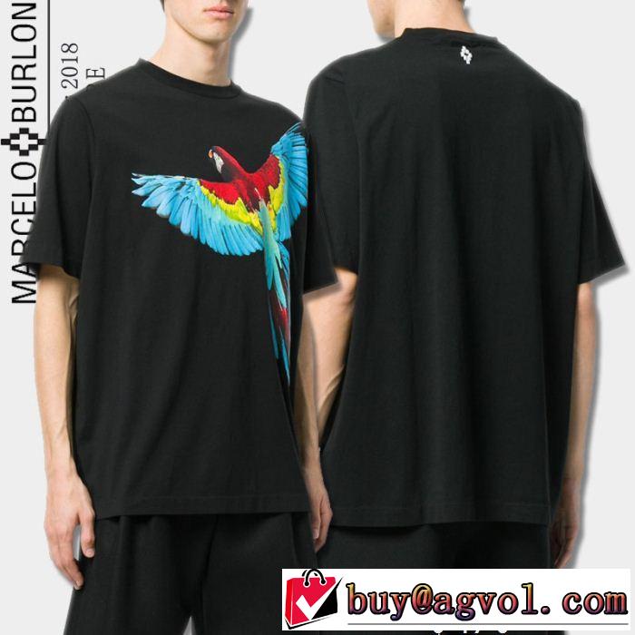  美品*入手困難 2色可選 今年人気定番 マルセロバーロンMarcelo Burlon 2018【SALE！】 半袖Tシャツ