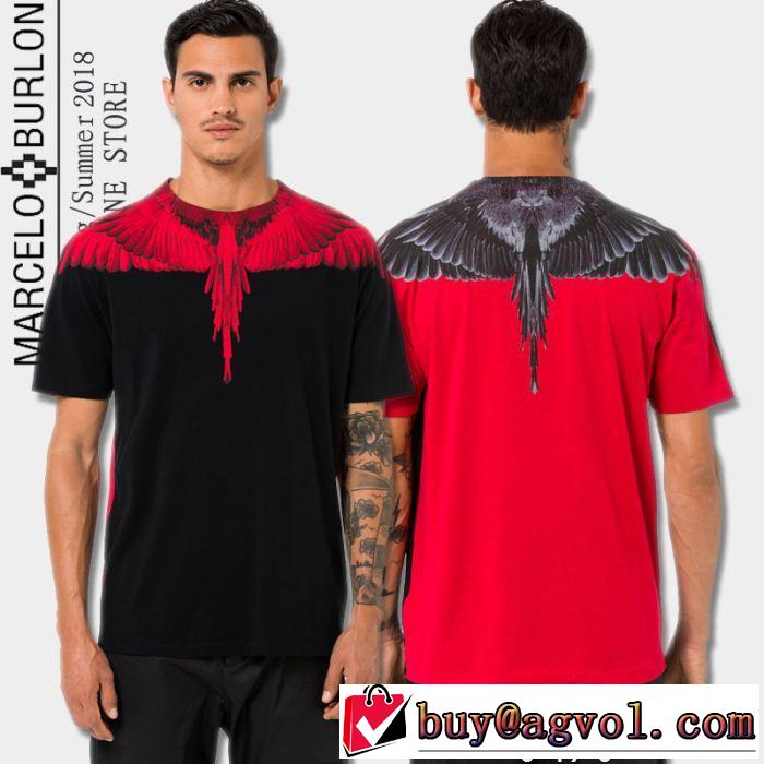  今季新作登場 マルセロバーロン Marcelo Burlon ファッショニスタ愛用 半袖Tシャツ 4色可選 魅力をプラス