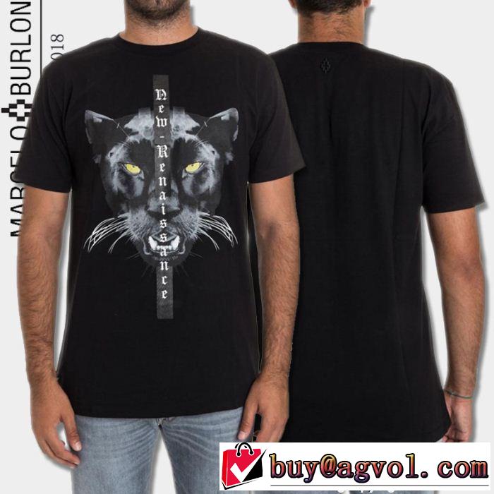  2色可選 マルセロバーロン Marcelo Burlon 流行の注目ブランド 半袖Tシャツ 2018最安値！