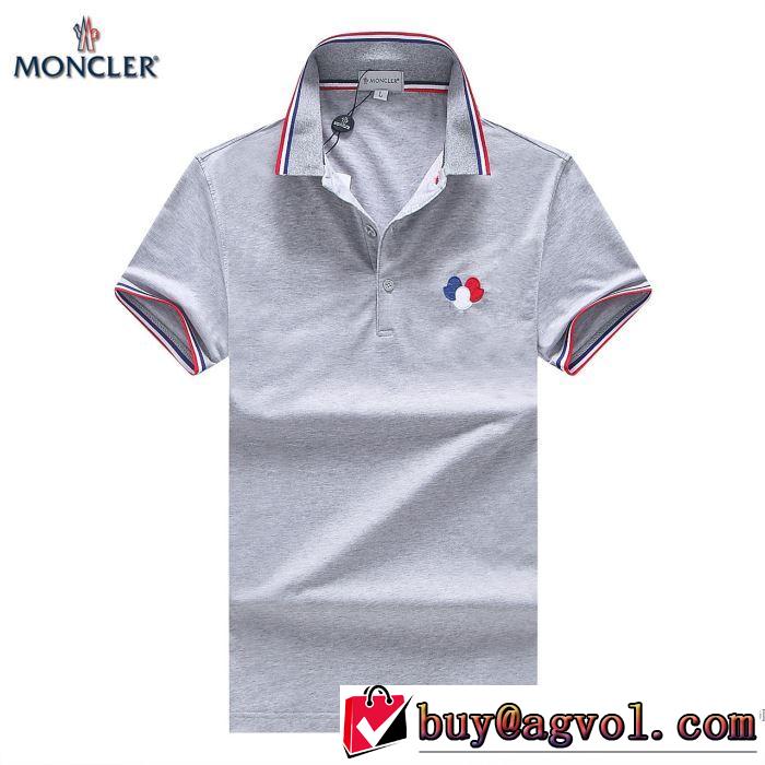 上品でファッション 2018春夏新作 乾きやすい 半袖Tシャツ 4色可選 モンクレール MONCLER