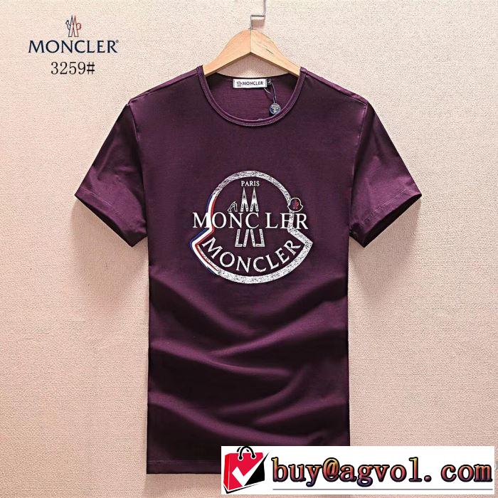 モンクレール MONCLER 快適な着心地 2018春夏新作 3色可選 上品キレイ 半袖Tシャツ