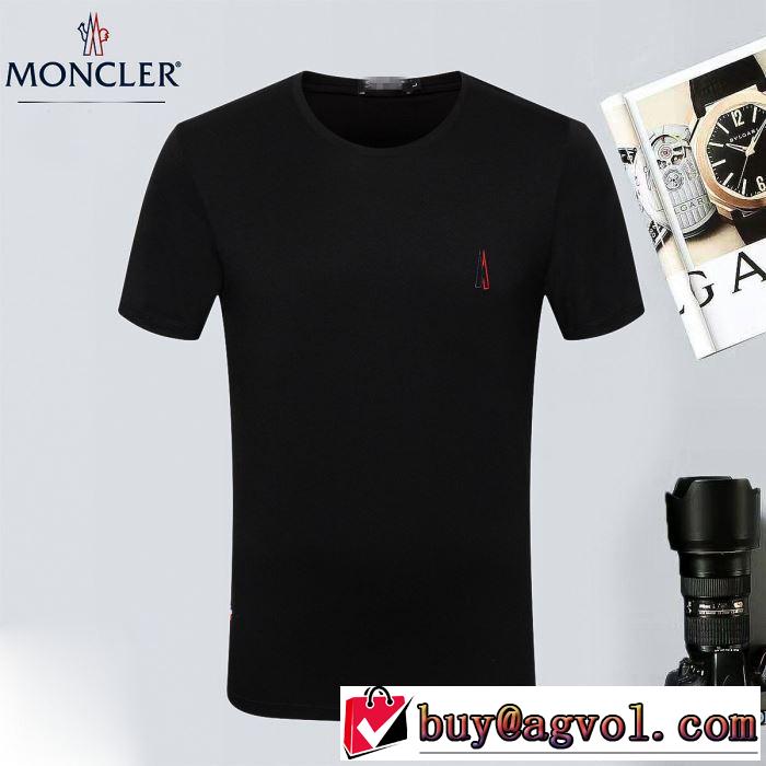 肌に馴染みやすい モンクレール MONCLER 2018春夏新作 2色可選 半袖Tシャツ 売上ランキング1位