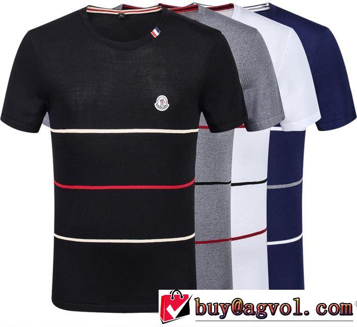 シンプル モンクレール MONCLER 2018春夏新作 4色可選 半袖Tシャツ キレイめおしゃれ