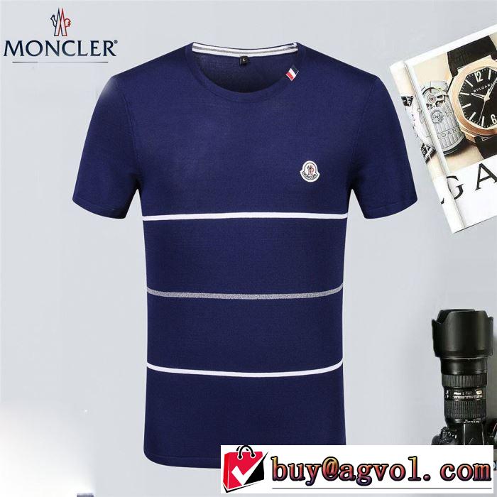 シンプル モンクレール MONCLER 2018春夏新作 4色可選 半袖Tシャツ キレイめおしゃれ