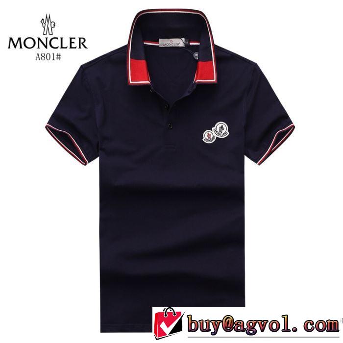 モンクレール MONCLER カジュアル 2018春夏新作 3色可選 しっかりとした 半袖Tシャツ