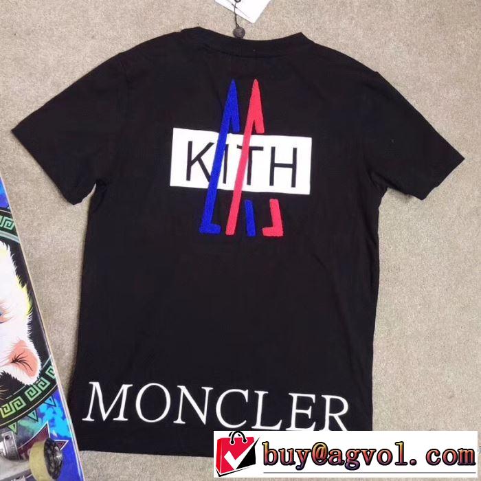 細身のシルエット 2018春夏新作 2色可選 一味違うデザイン 半袖Tシャツ モンクレール MONCLER