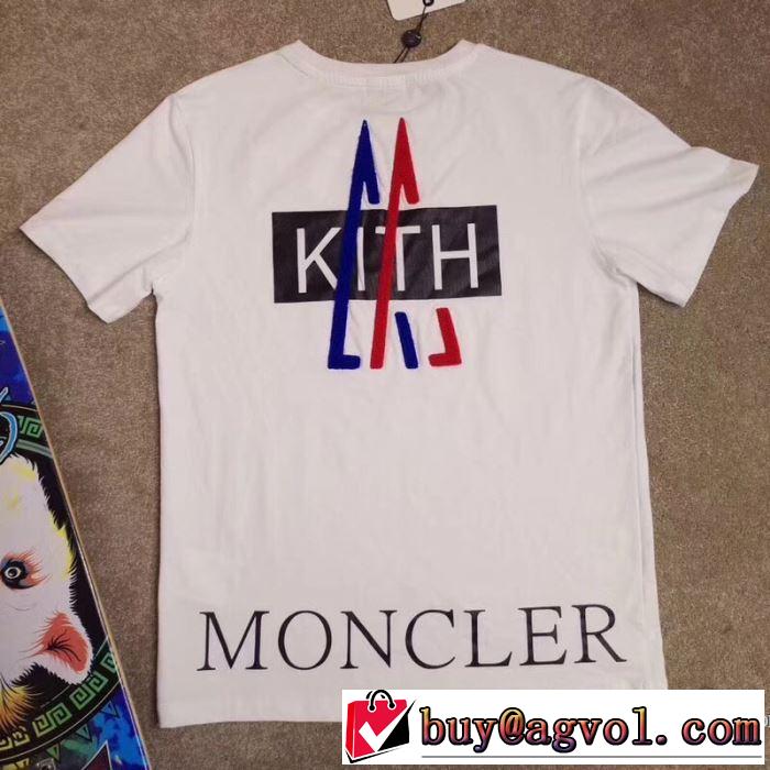 細身のシルエット 2018春夏新作 2色可選 一味違うデザイン 半袖Tシャツ モンクレール MONCLER