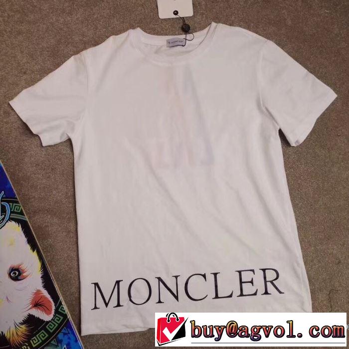細身のシルエット 2018春夏新作 2色可選 一味違うデザイン 半袖Tシャツ モンクレール MONCLER