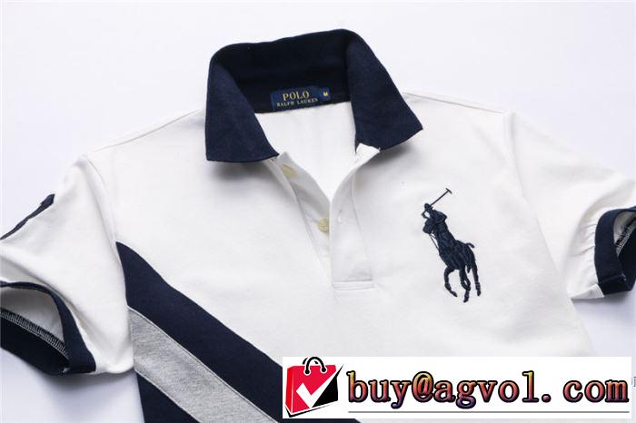 ポロ ラルフローレン Polo Ralph Lauren 2018春夏新作 半袖Tシャツ 国内完売 3色可選 収縮性のある