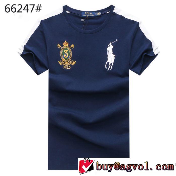 オシャレを満喫できる 2018春夏新作 半袖Tシャツ 3色可選 ポロ ラルフローレン Polo Ralph Lauren シンプル