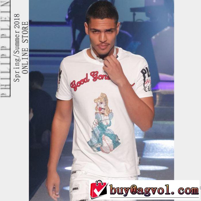 半袖Tシャツ 2色可選 フィリッププレイン PHILIPP PLEIN 2018春夏新作 激安大特価得価 カジュアル
