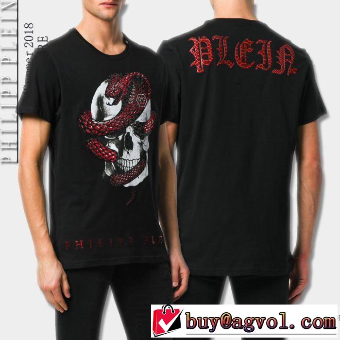 品質保証豊富な 2018春夏新作 半袖Tシャツ 2色可選 ドライ フィリッププレイン PHILIPP PLEIN