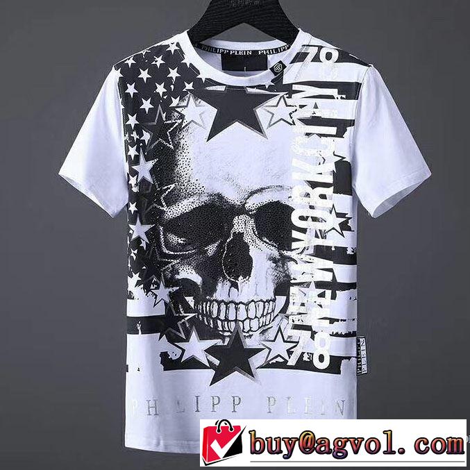 ラックスした雰囲気 2色可選 フィリッププレイン PHILIPP PLEIN 2018春夏新作 超激得高品質 半袖Tシャツ