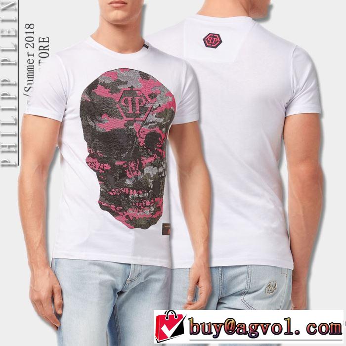  半袖Tシャツ 4色可選 フィリッププレイン PHILIPP PLEIN 2018春夏新作 話題の新作到着！ カジュアル