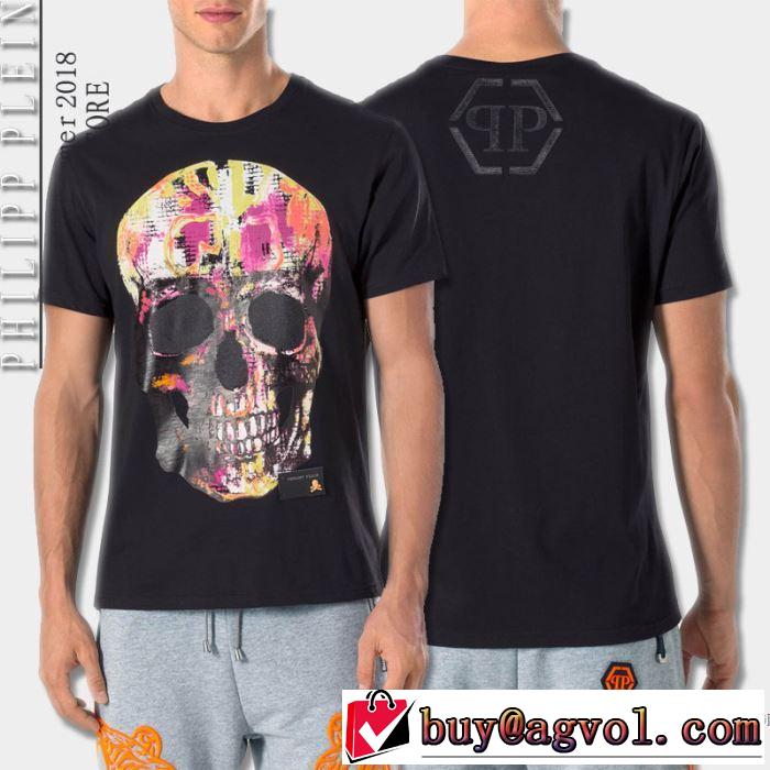 快適な着心地 2018春夏新作 半袖Tシャツ 2色可選 おすすめデザイン フィリッププレイン PHILIPP PLEIN