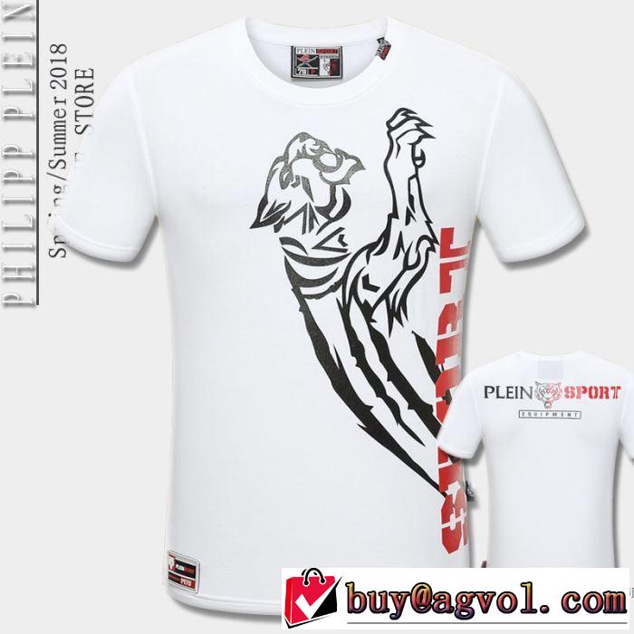 フィリッププレイン PHILIPP PLEIN 肌に馴染みやすい 2018春夏新作 半袖Tシャツ １着は持つべき 2色可選