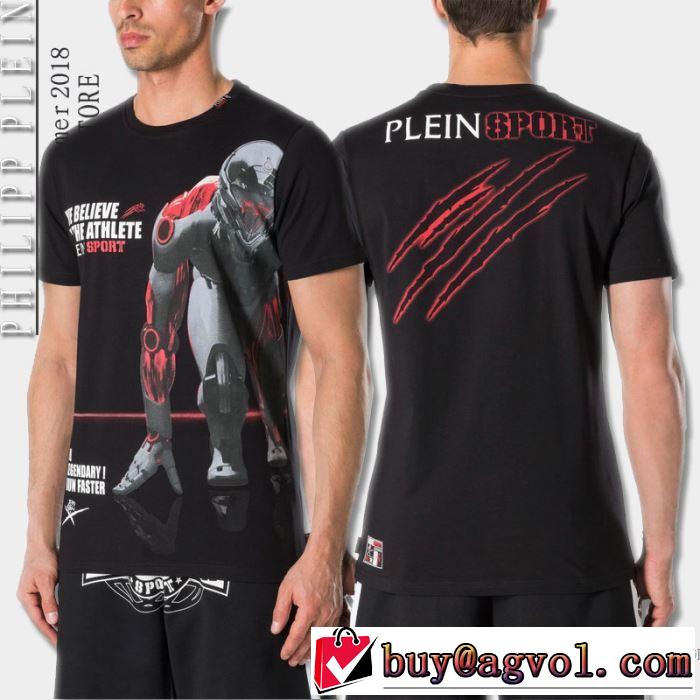 しわになりにくい 半袖Tシャツ 2色可選 フィリッププレイン PHILIPP PLEIN 2018春夏新作 格上げ！
